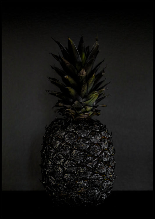 Schwarzes Ananas-Poster