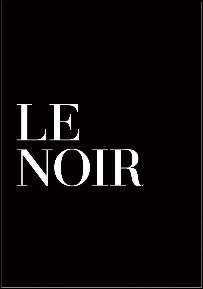 Le Noir Poster