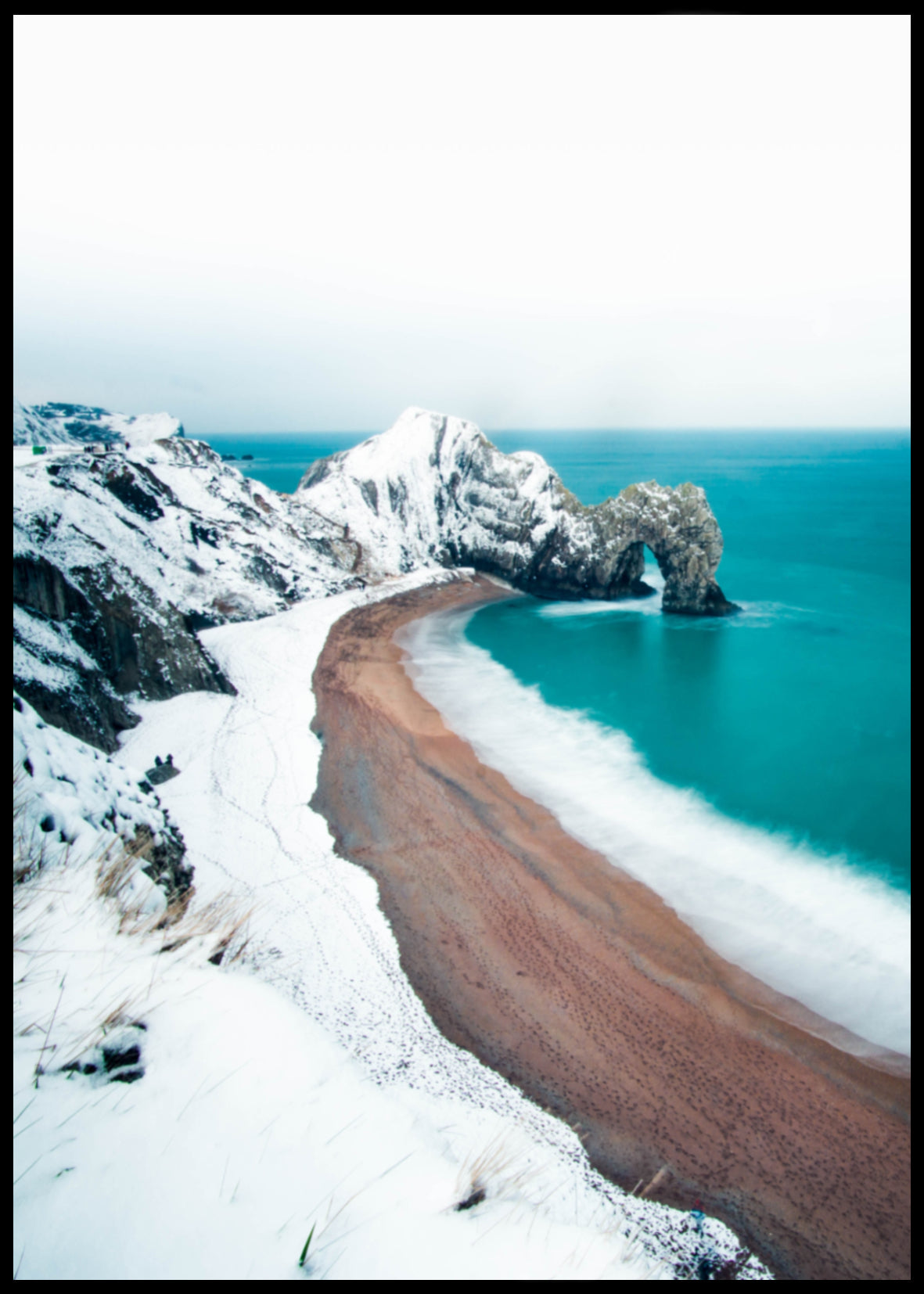 Snowy Beach Poster