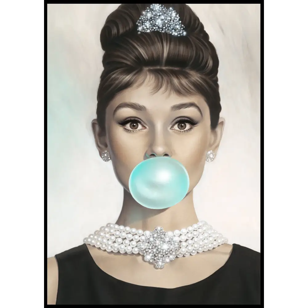Audrey Hepburn Bubblegum Poster