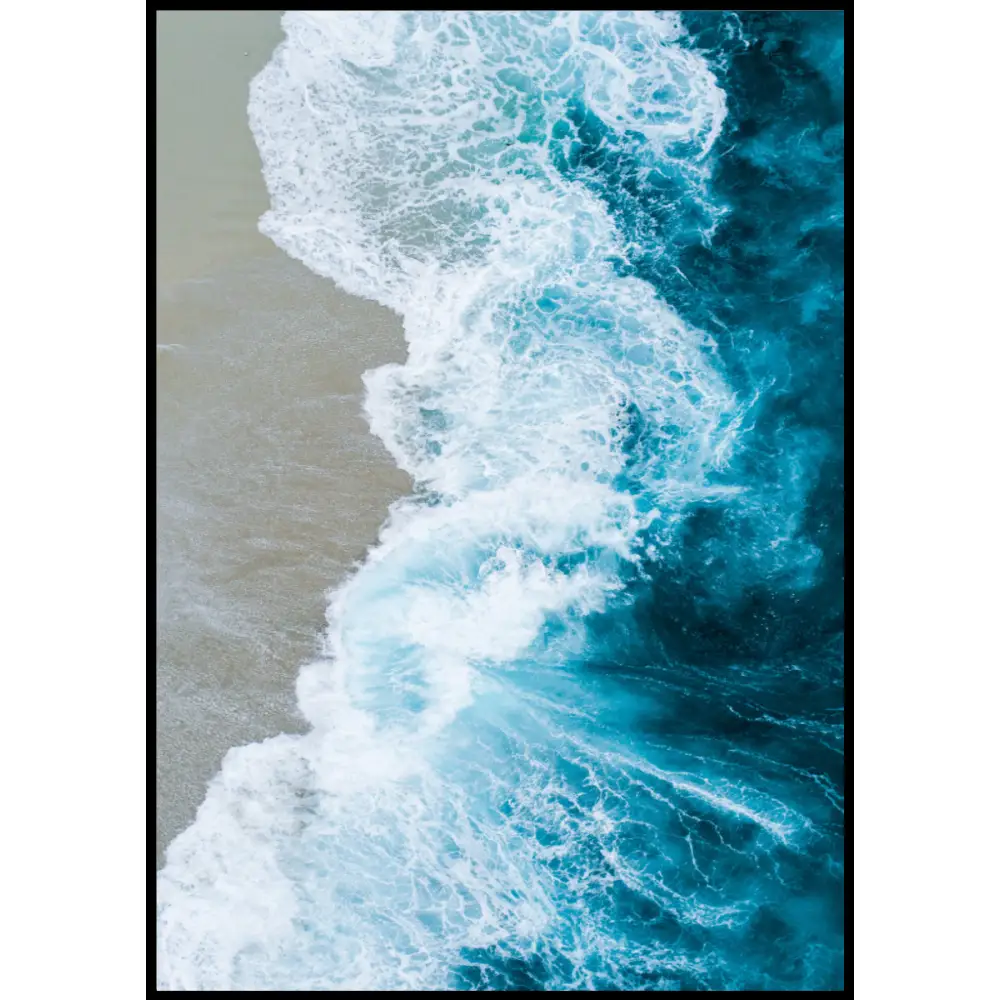 Beach Areial No2 Poster