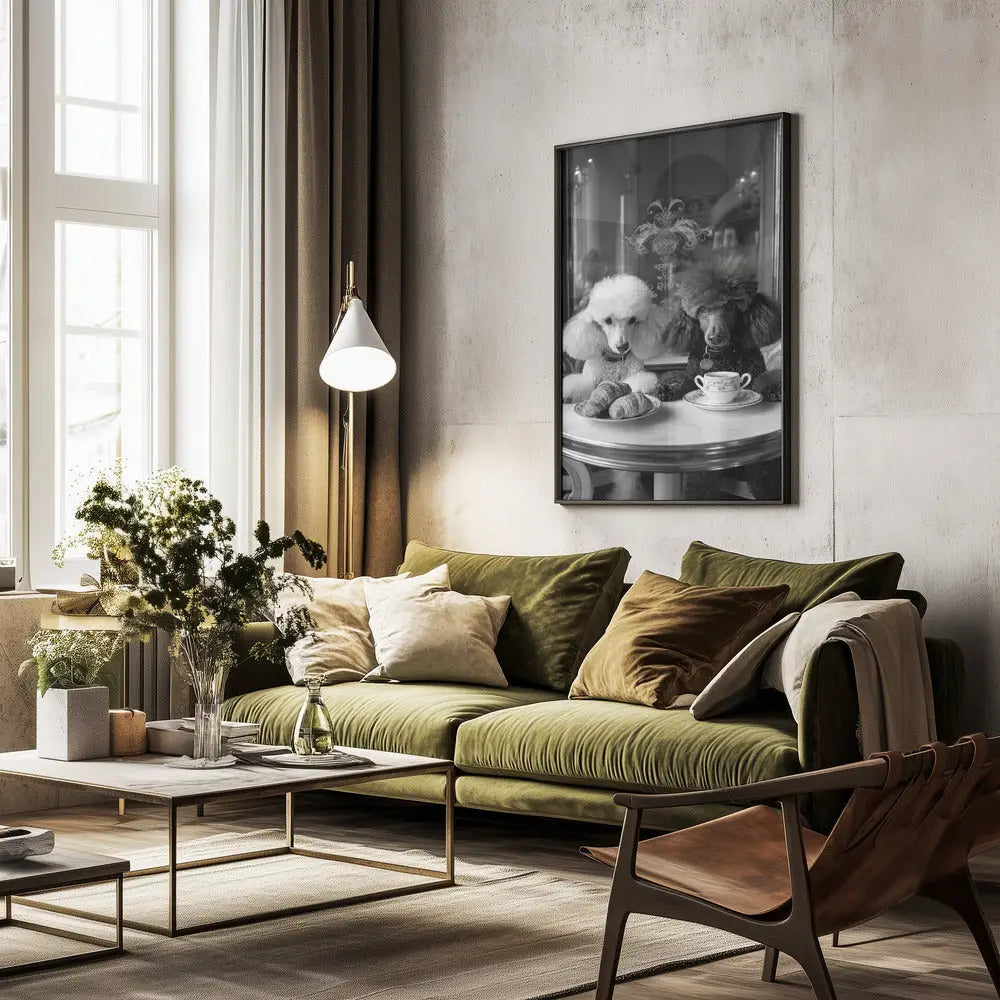 Poodle Tea Party Poster