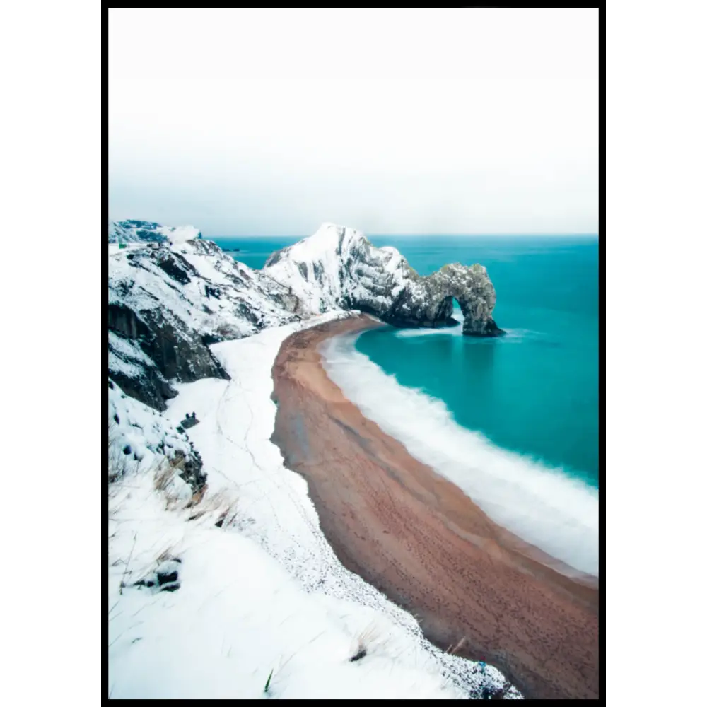 Snowy Beach Poster