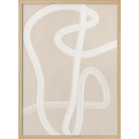 White Brush Stroke No3 Poster - 2551338